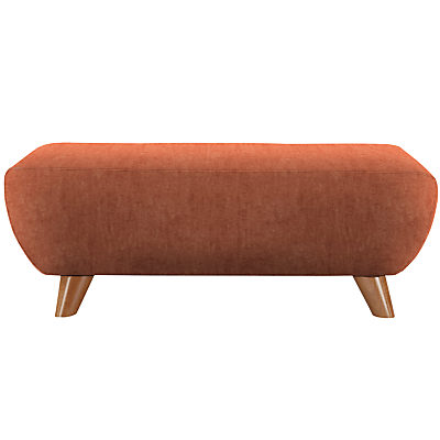 G Plan Vintage The Sixty Seven Footstool Velvet Copper